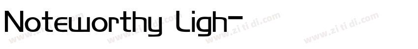 Noteworthy Ligh字体转换